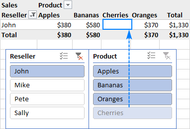 Quickly Filter Pivot Table Data with Slicers - 2025 6 Filter Pivot Table Data2