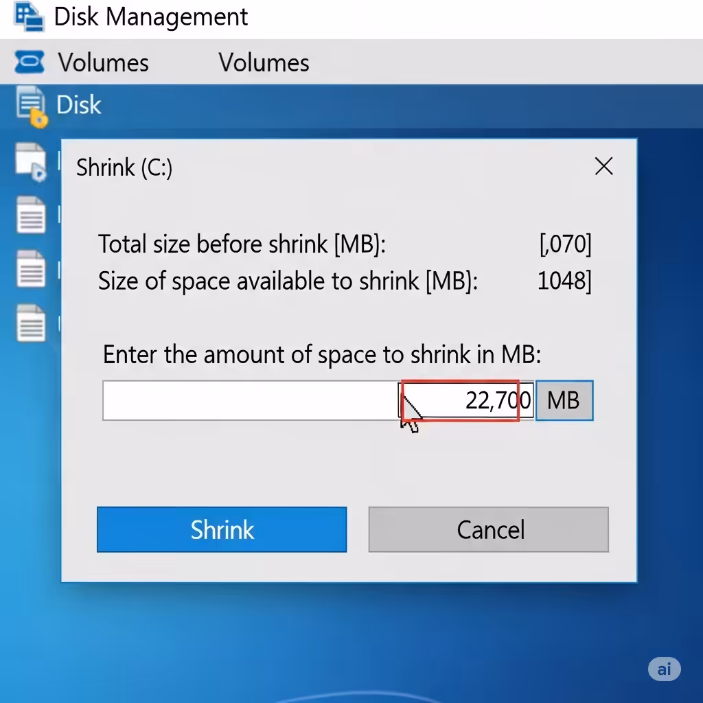 Creating Disk Partitions in Windows 10 14 Creating Disk Partitions3