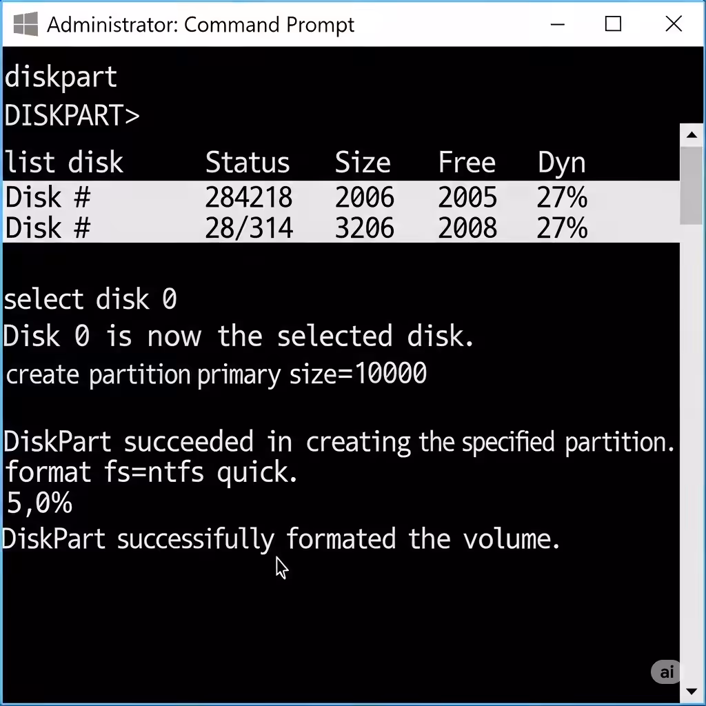 Creating Disk Partitions in Windows 10 17 Creating Disk Partitions6