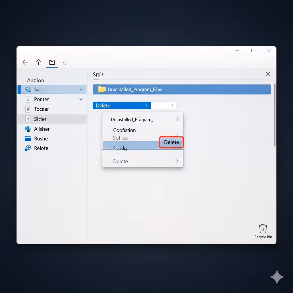 Guide to Deleting Residual Program Files in Windows 10/11 18 Deleting Residual Program Files5