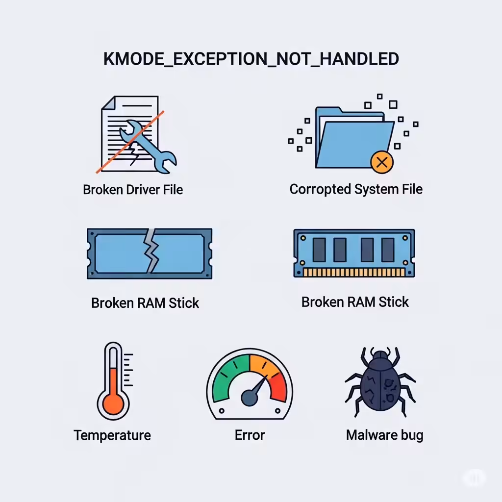 Troubleshooting KMODE EXCEPTION NOT HANDLED BSOD on Windows - 2025 13 KMODE EXCEPTION NOT HANDLED BSOD4