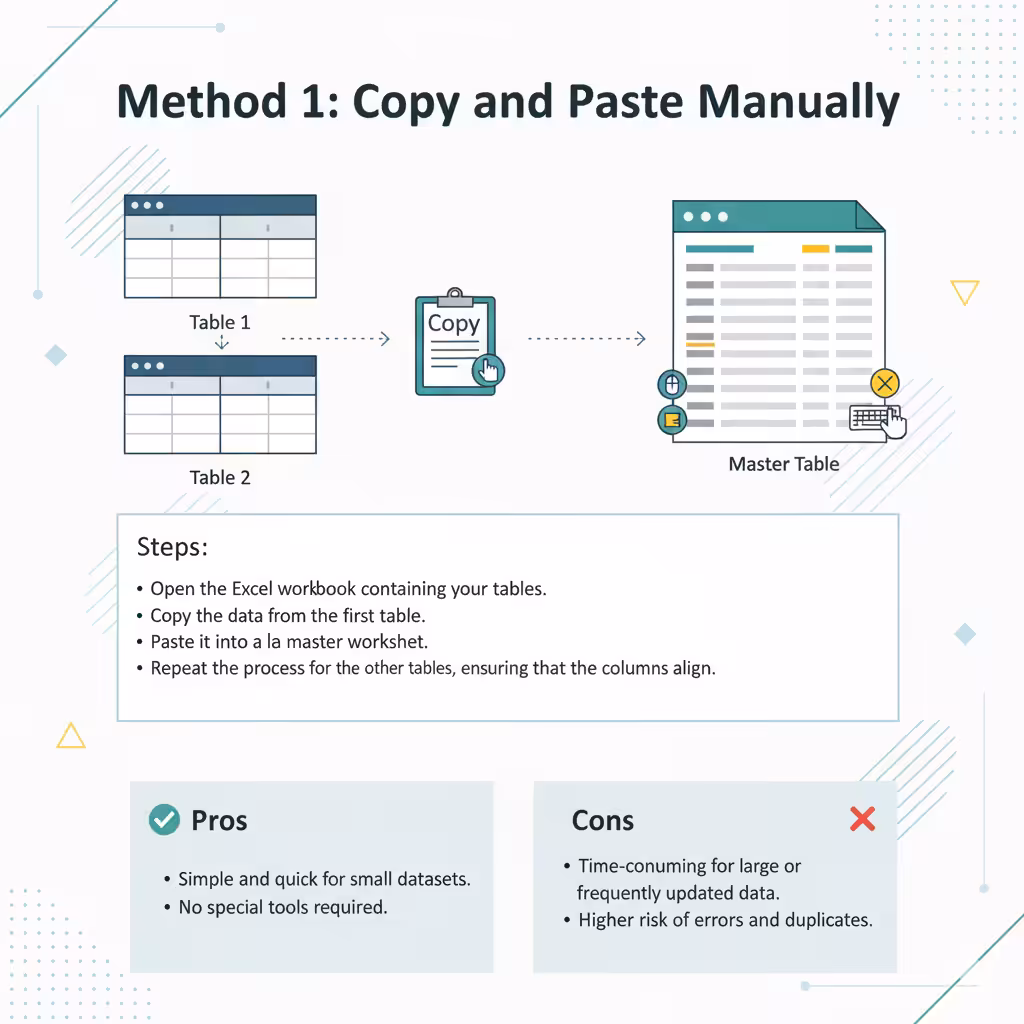 How to Integrate Several Tables in Excel for Efficient Data Handling - 2025 6 Integrate Several Tables2