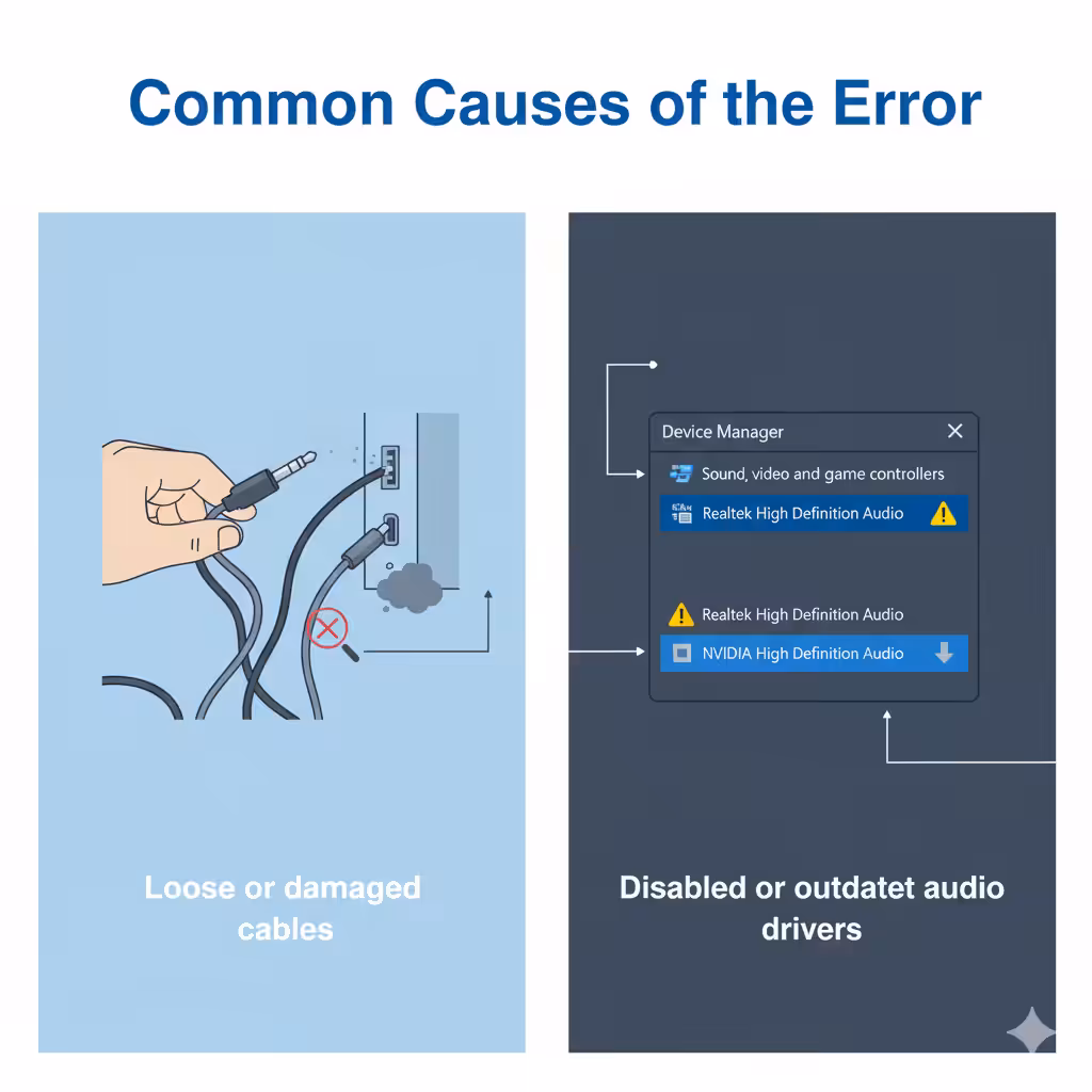Fixing the “No Audio Devices Connected” Issue in Windows - 2025 7 No Audio Devices Connected3