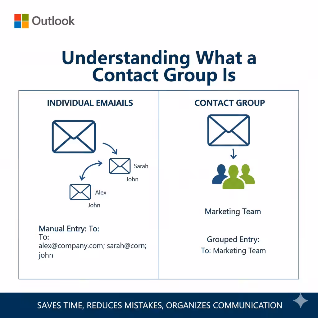 Steps to Create Group Contacts in Outlook - 2025 4 Create Group Contacts