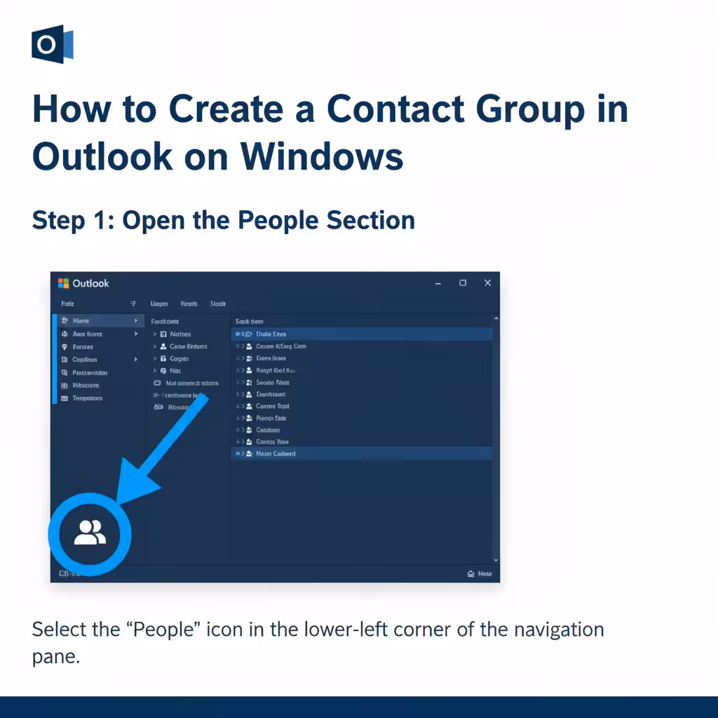 Steps to Create Group Contacts in Outlook - 2025 5 Create Group Contacts2