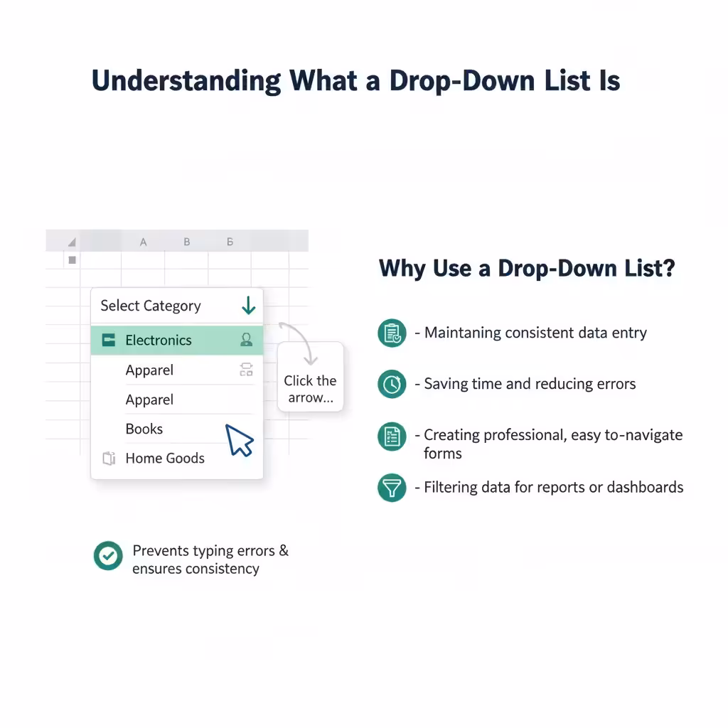 How to Make a Drop-Down List in Excel: A Complete Step-by-Step Guide - 2025 5 Drop Down List2