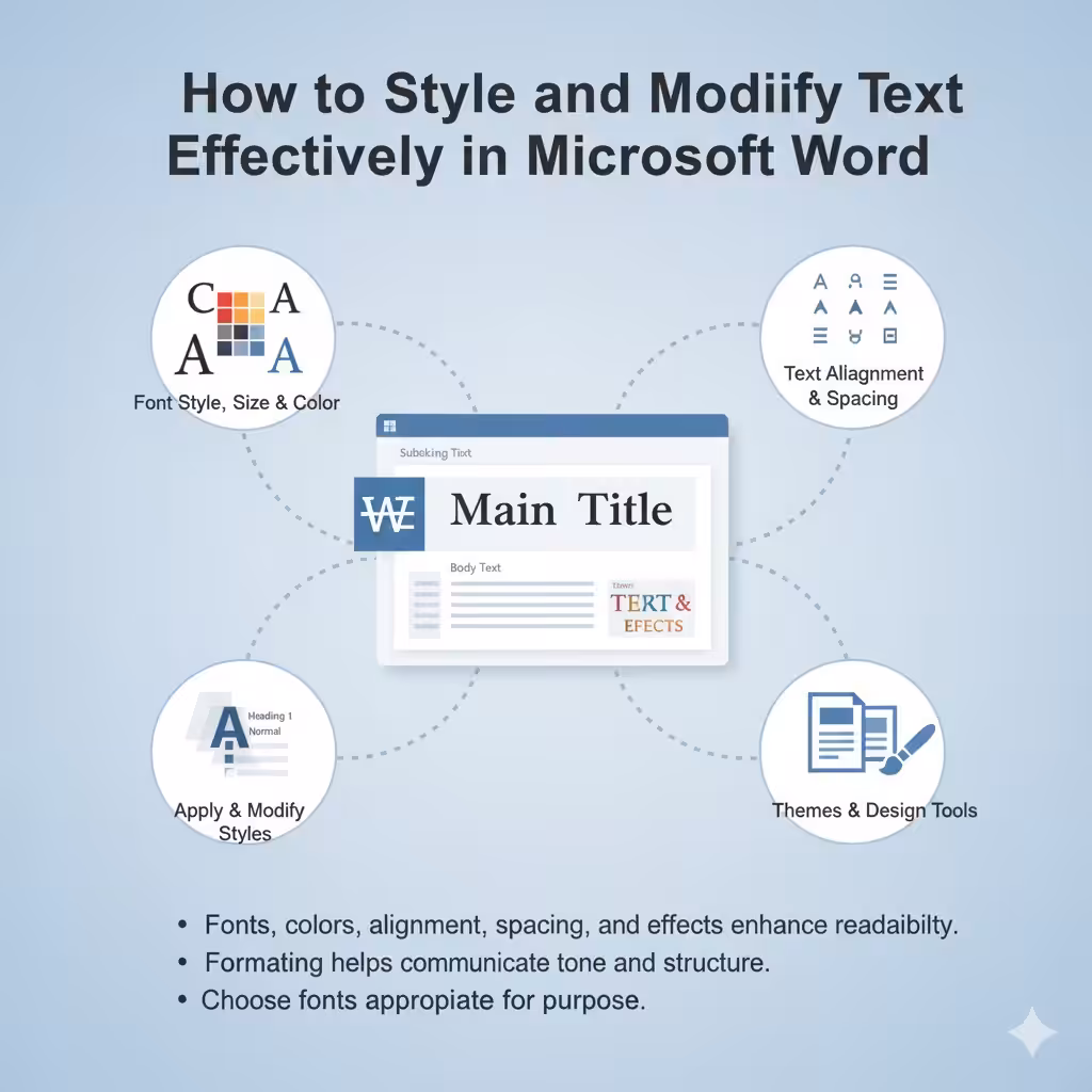 How to Style and Modify Text Effectively in Microsoft Word - 2025 4 Modify Text Effectively