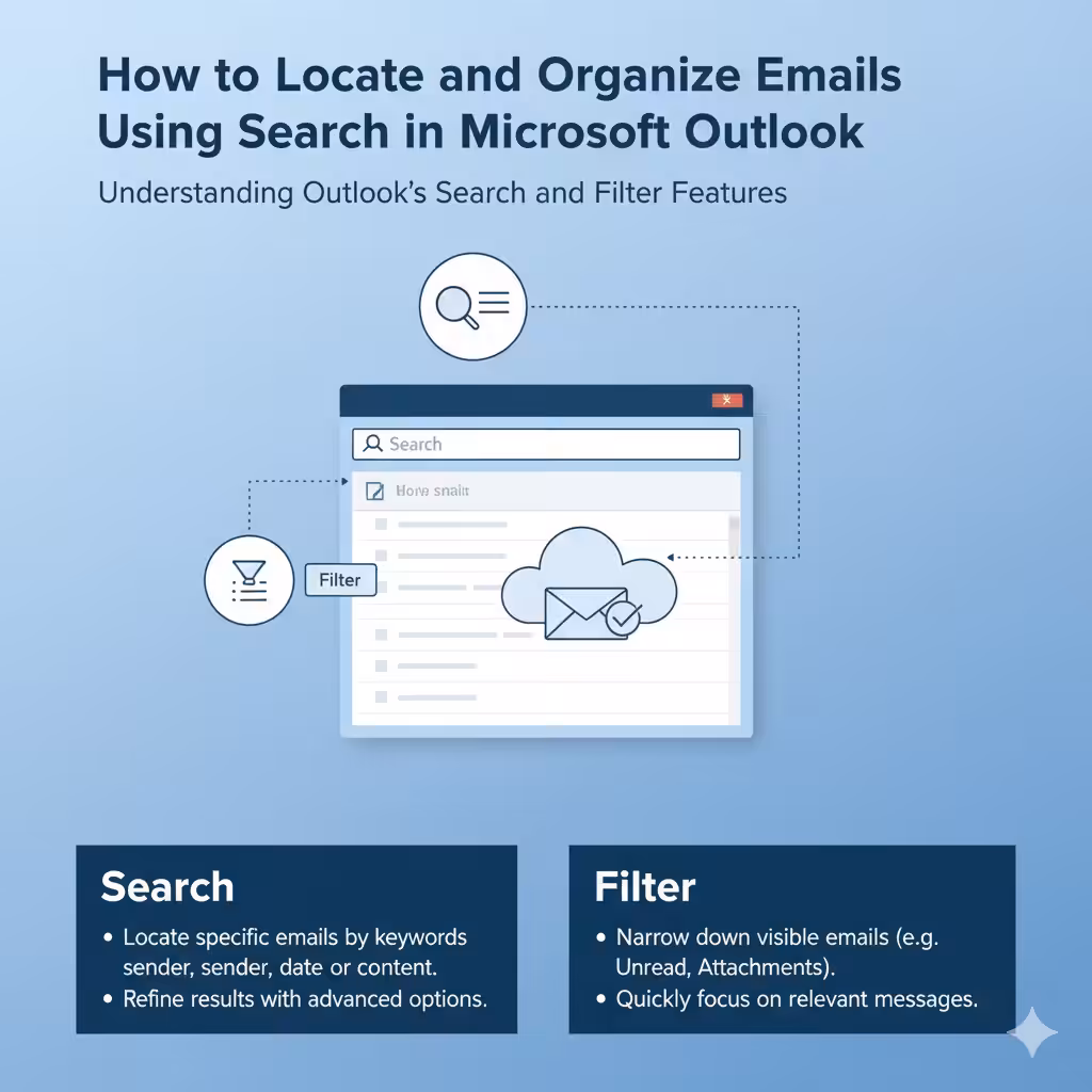 How to Locate and Organize Emails Using Search in Microsoft Outlook - 2025 4 Organize Emails Using Search