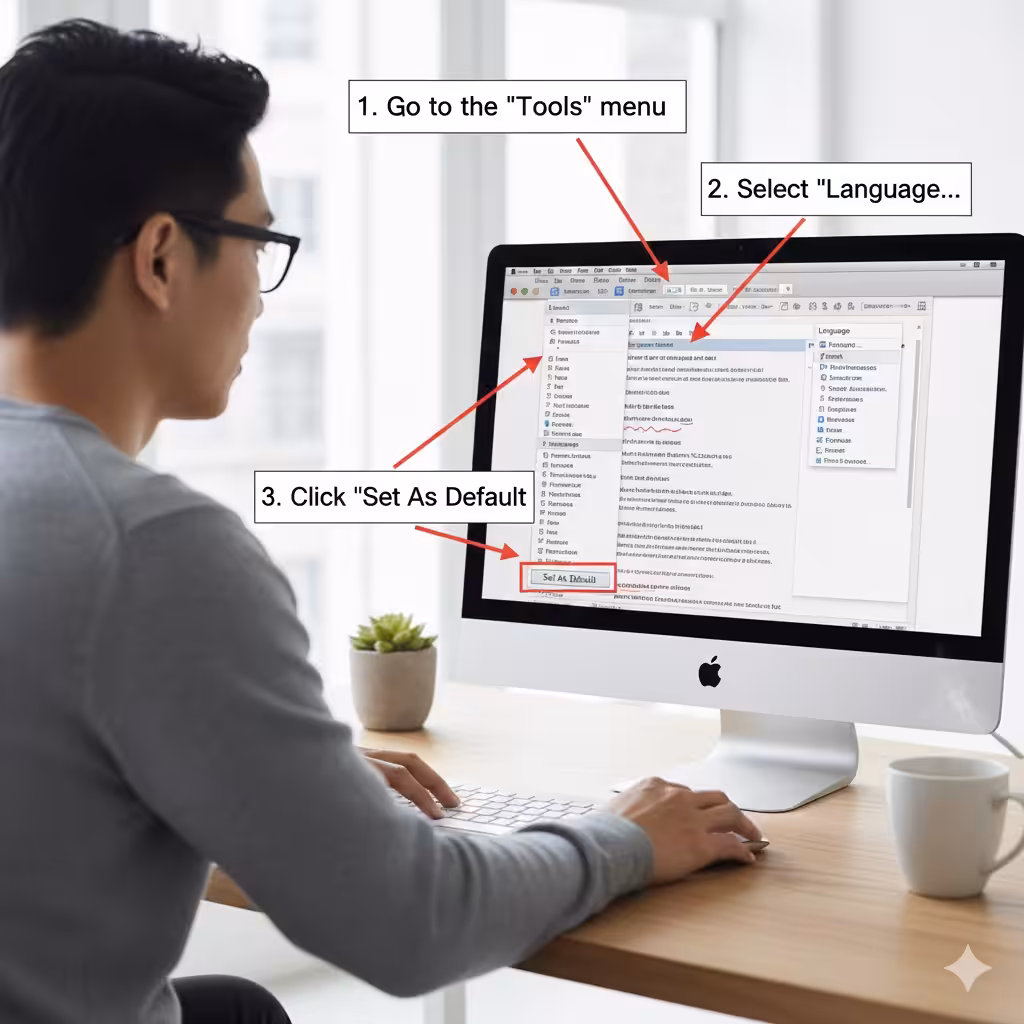 How to Adjust Language Settings in Word for Mac 2016 4 Adjust Language Settings