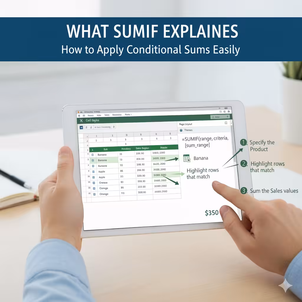 Excel SUMIF Explained: How to Apply Conditional Sums Easily - 2025 7 Apply Conditional Sums2