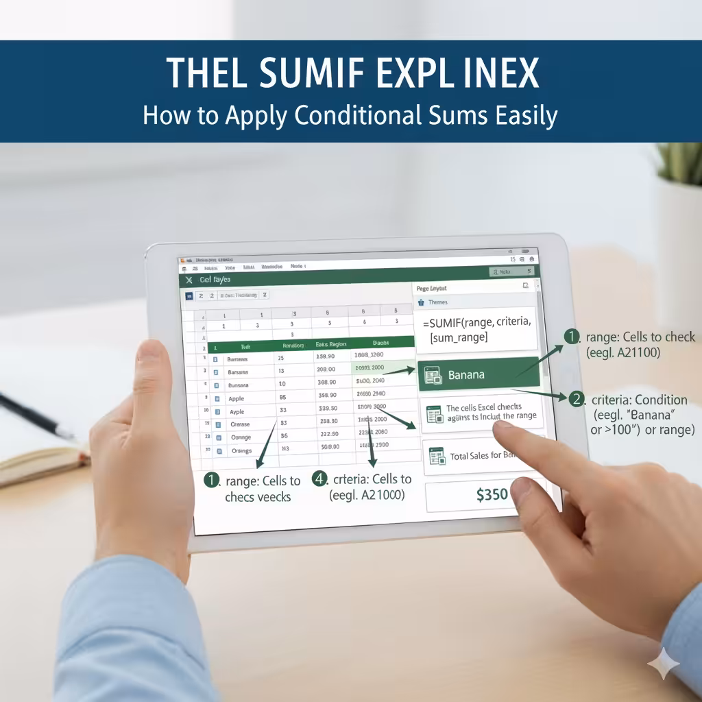 Excel SUMIF Explained: How to Apply Conditional Sums Easily - 2025 8 Apply Conditional Sums3