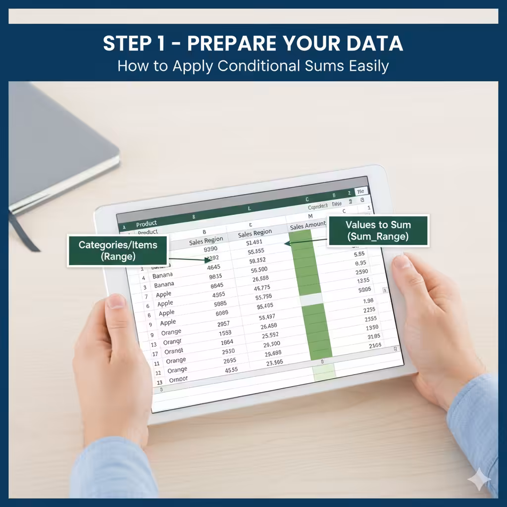 Excel SUMIF Explained: How to Apply Conditional Sums Easily - 2025 9 Apply Conditional Sums4