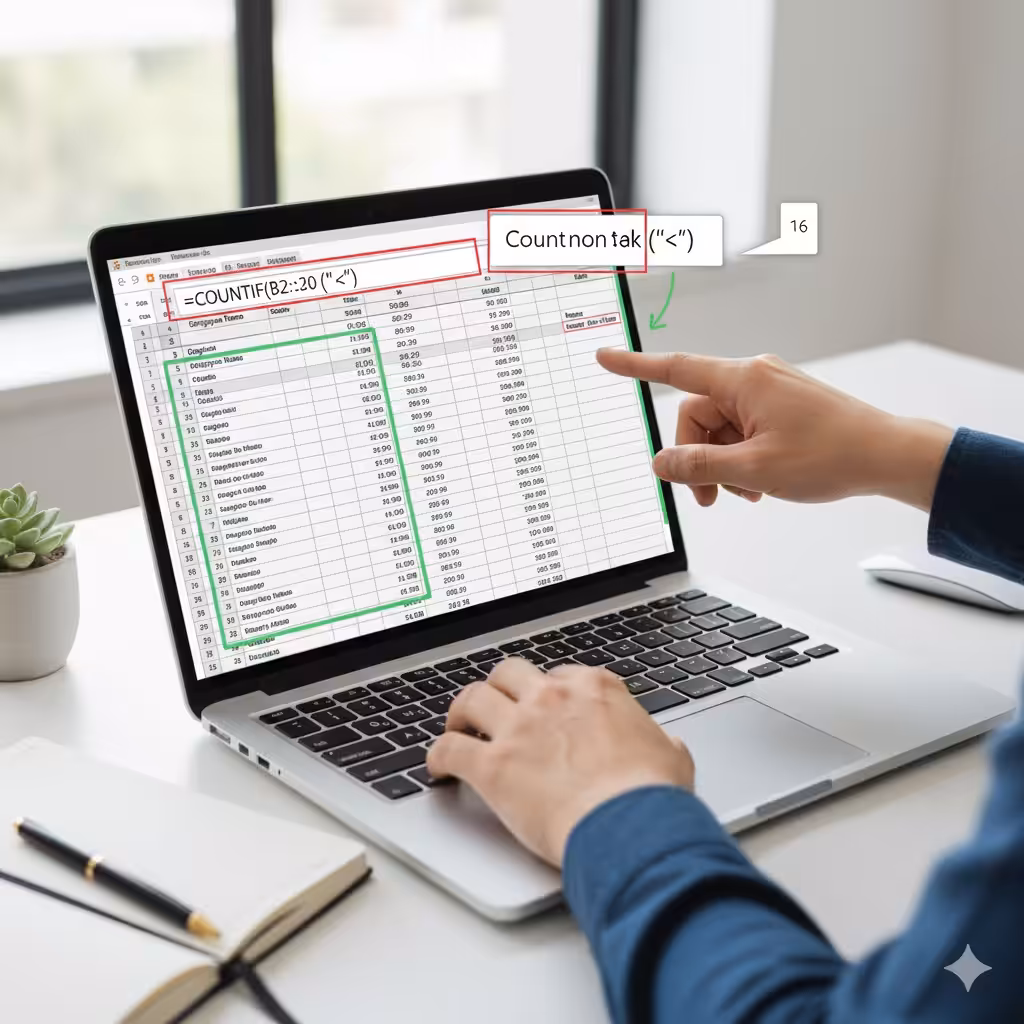 How to Use COUNTIF in Excel to Count Non-Empty Cells - 2025 5 COUNTIF in