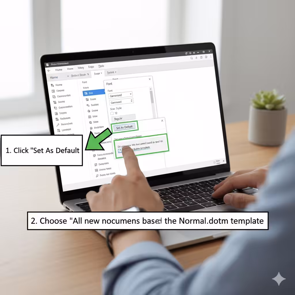 How to Update the Default Font Settings in Microsoft Word - 2025 5 Default Font Settings2