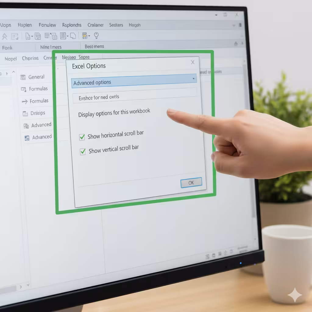 Excel Scroll Bar Not Showing? Step-by-Step Fix and Solutions - 2025 5 Excel Scroll Bar2