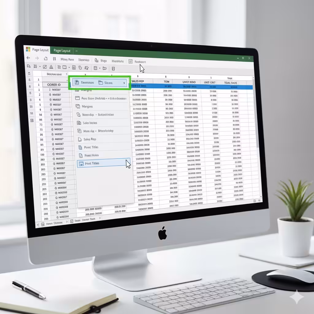 Set Up Excel to Print Sheet Titles on All Pages | Complete Guide - 2025 8 Print Sheet Titles2