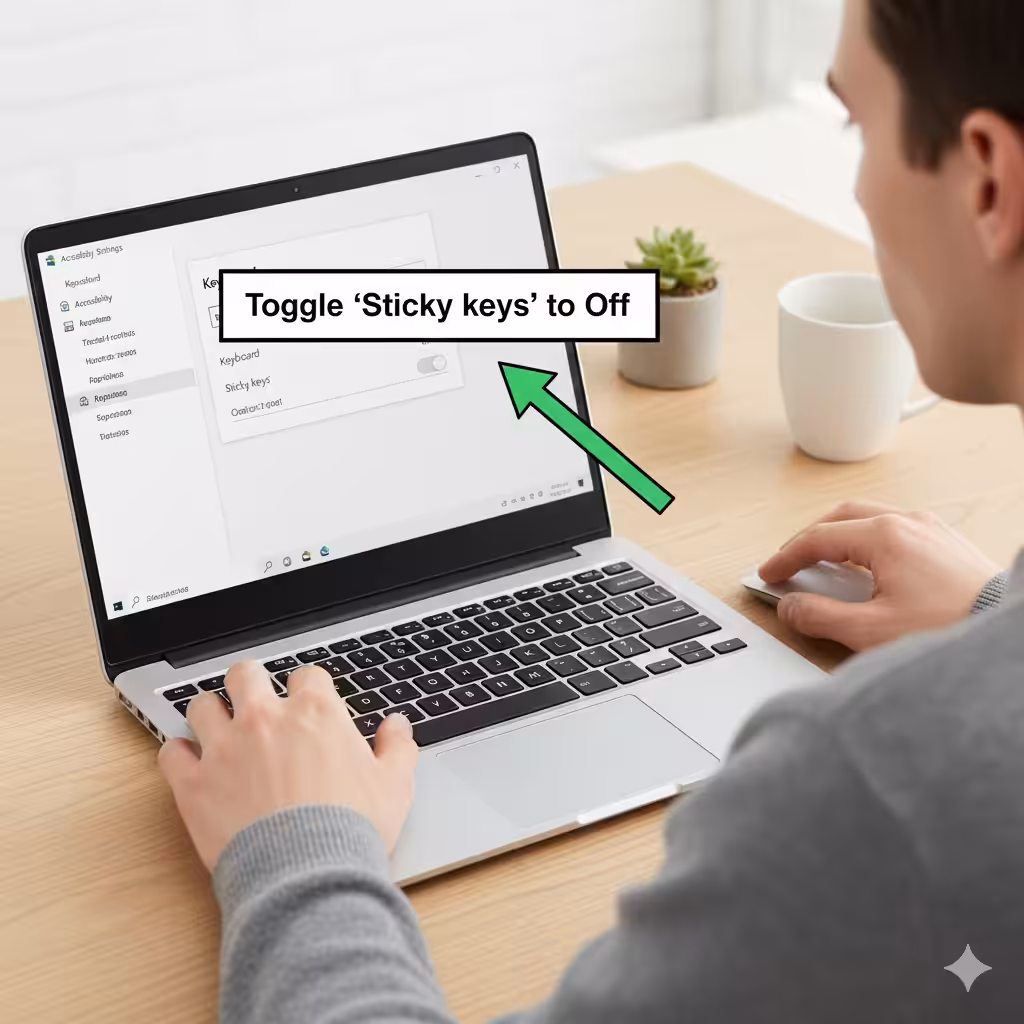Steps to Turn Off Sticky Keys in Windows - 2025 4 Turn Off Sticky Keys