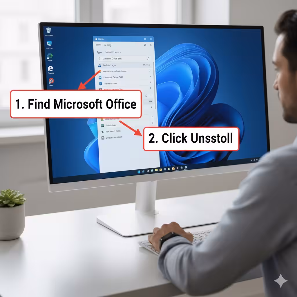 Guide to Uninstalling Microsoft Office Through Windows Settings - 2025 5 Uninstalling Microsoft Office2