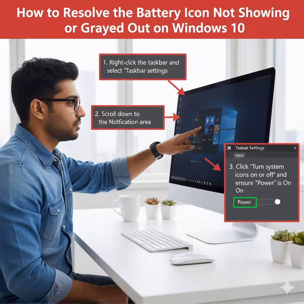 Battery Icon Not Showing2