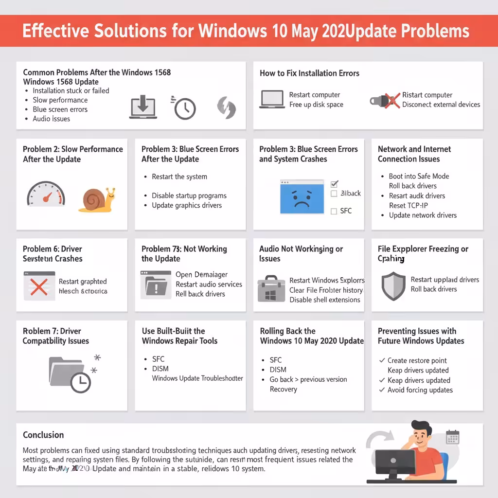 Effective Solutions for Windows 10 May 2020 Update Problems 4 Effective Solutions