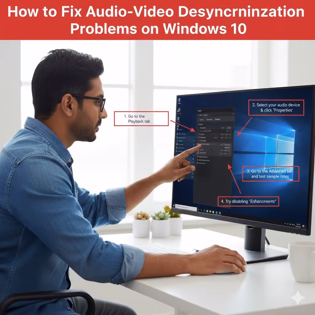 Fixing Audio-Video Desynchronization Problems on Windows 10 5 Fixing Audio Video2