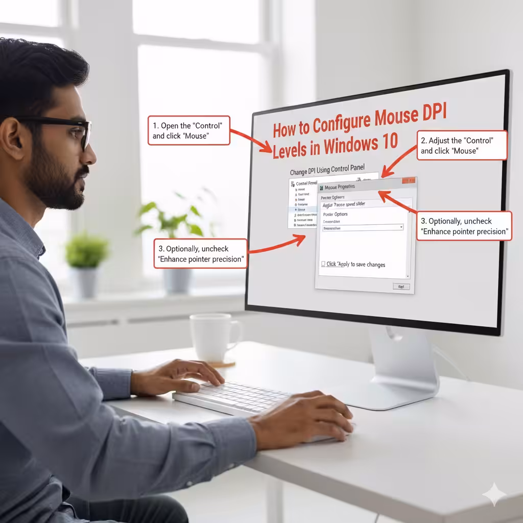 How to Configure Mouse DPI Levels in Windows 10 5 Mouse DPI Levels2