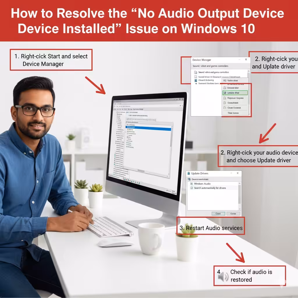 No Audio Output Device Installed