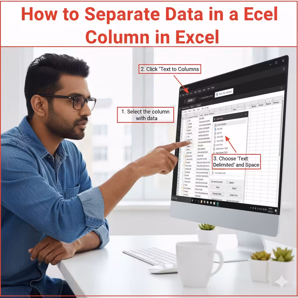 How to Separate Data in a Column in Excel - 2025 4 Separate Data