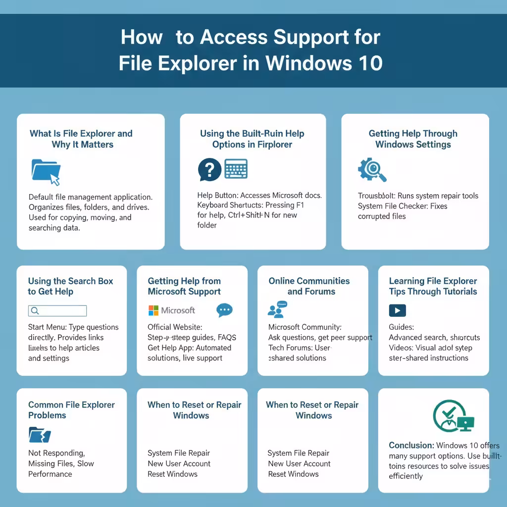 How to Access Support for File Explorer in Windows 10 5 Support for File