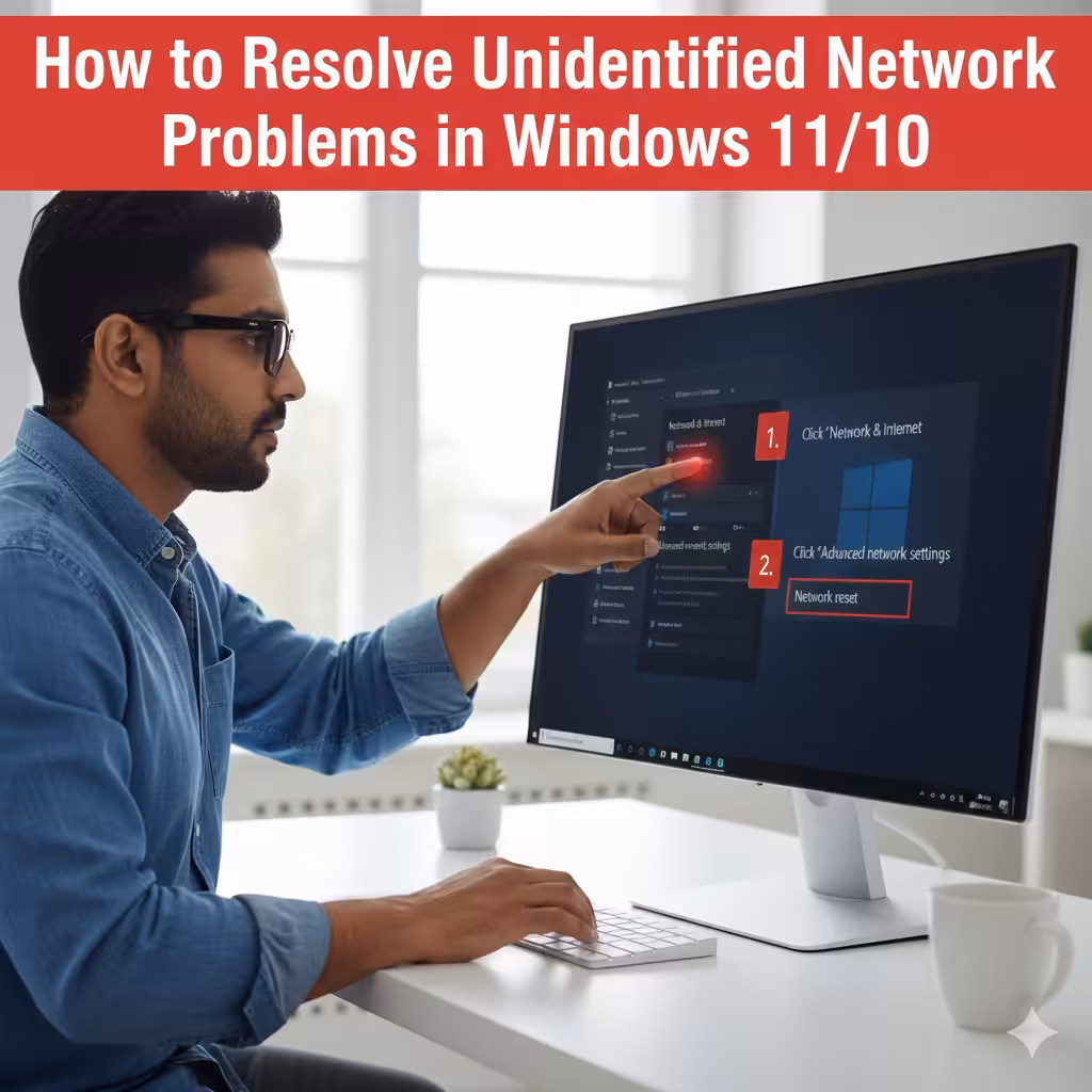 Ways to Troubleshoot Unidentified Network Problems in Windows 11/10 4 Unidentified Network Problems