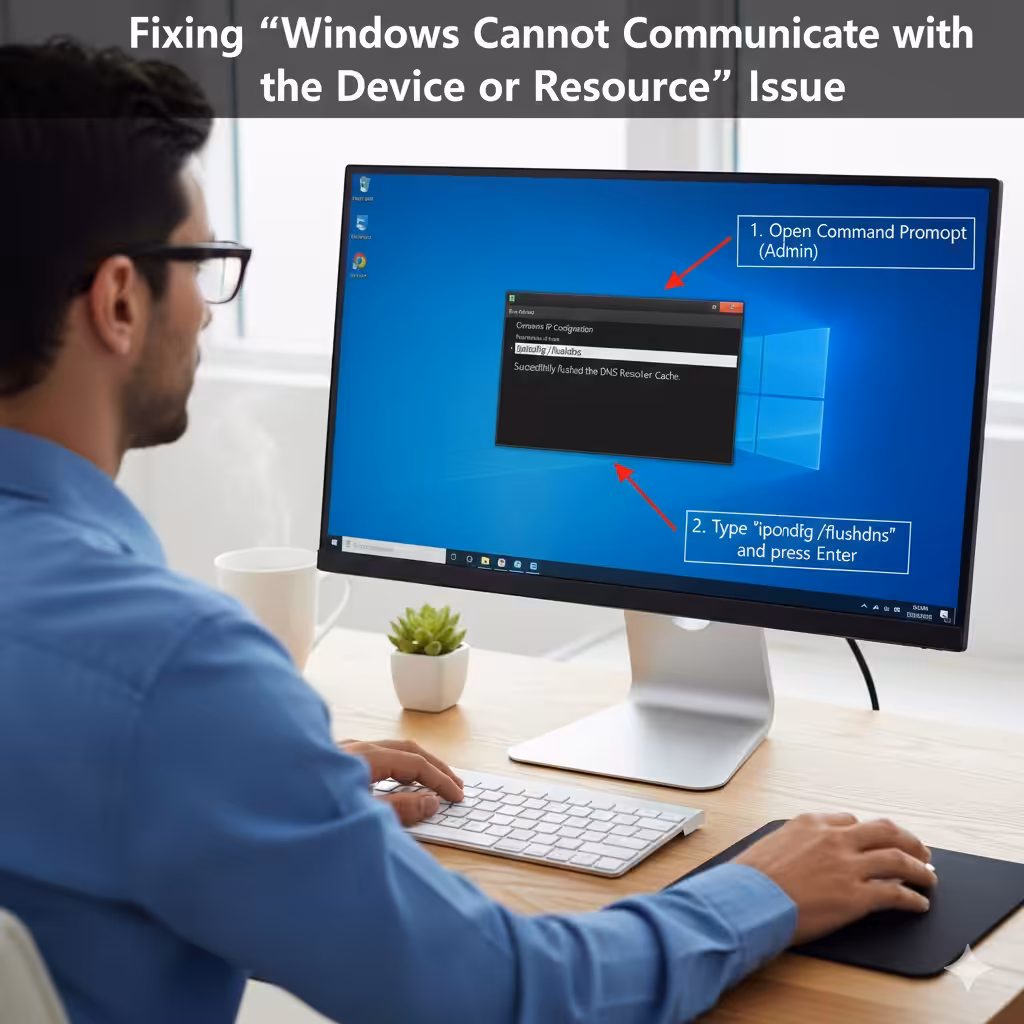 Fixing the “Windows Cannot Communicate with the Device or Resource” Issue - 2025 5 Windows Cannot Communicate2