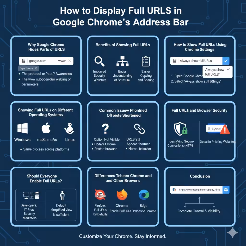 How to Display Full URLs in Google Chrome’s Address Bar - 2026 5 Display Full URLs2