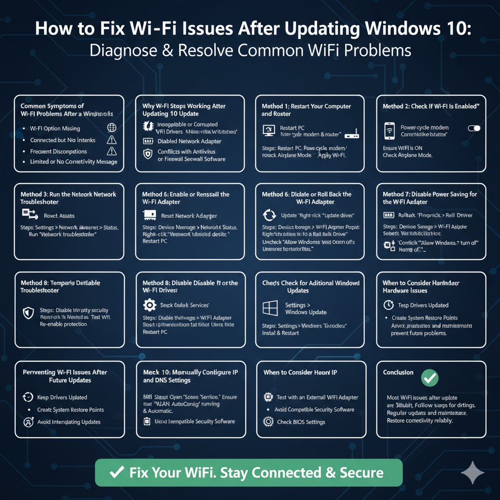 How to Fix Wi-Fi Issues After Updating Windows 10 5 Fix Wi Fi Issues2