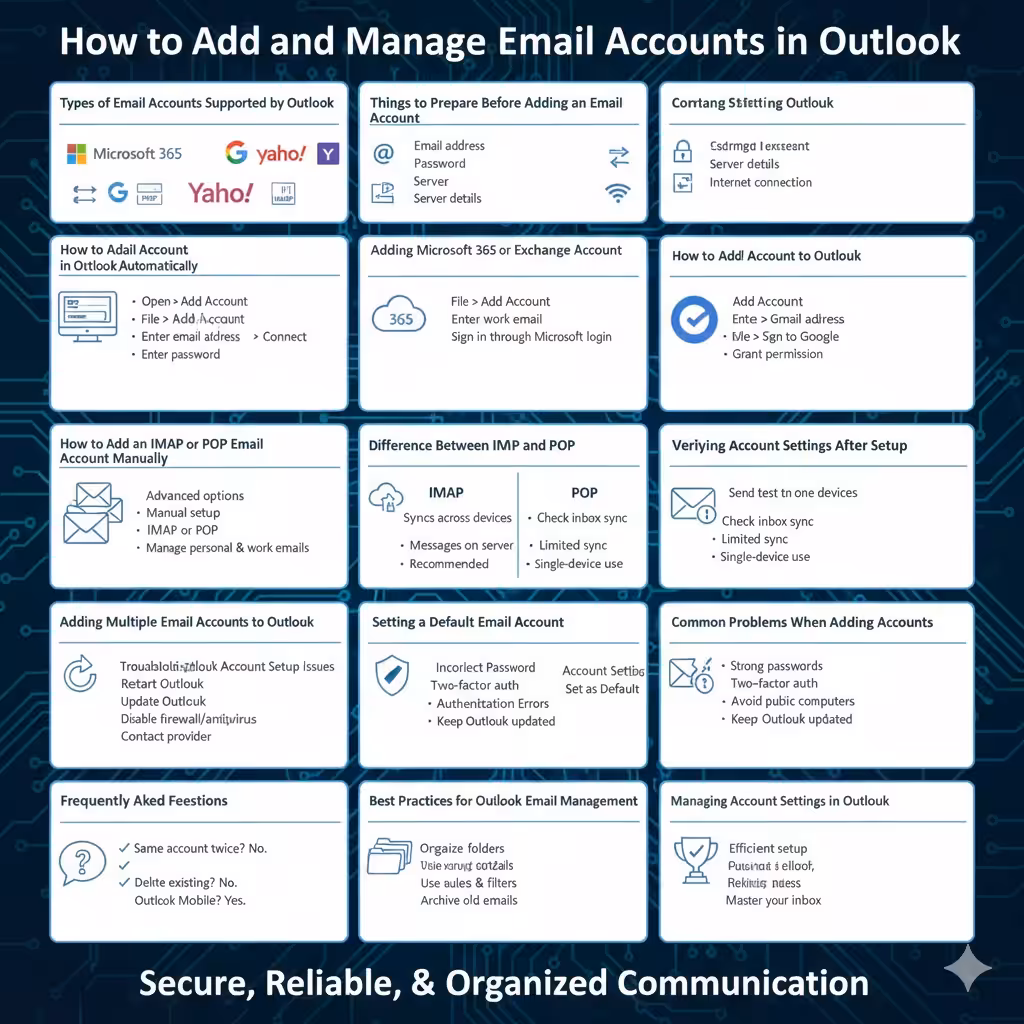 How to Add and Manage Email Accounts in Outlook - 2026 5 Manage Email Accounts2