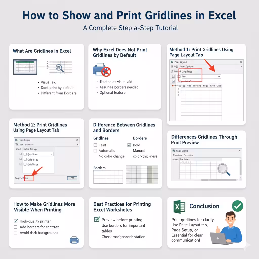 Print Gridlines in