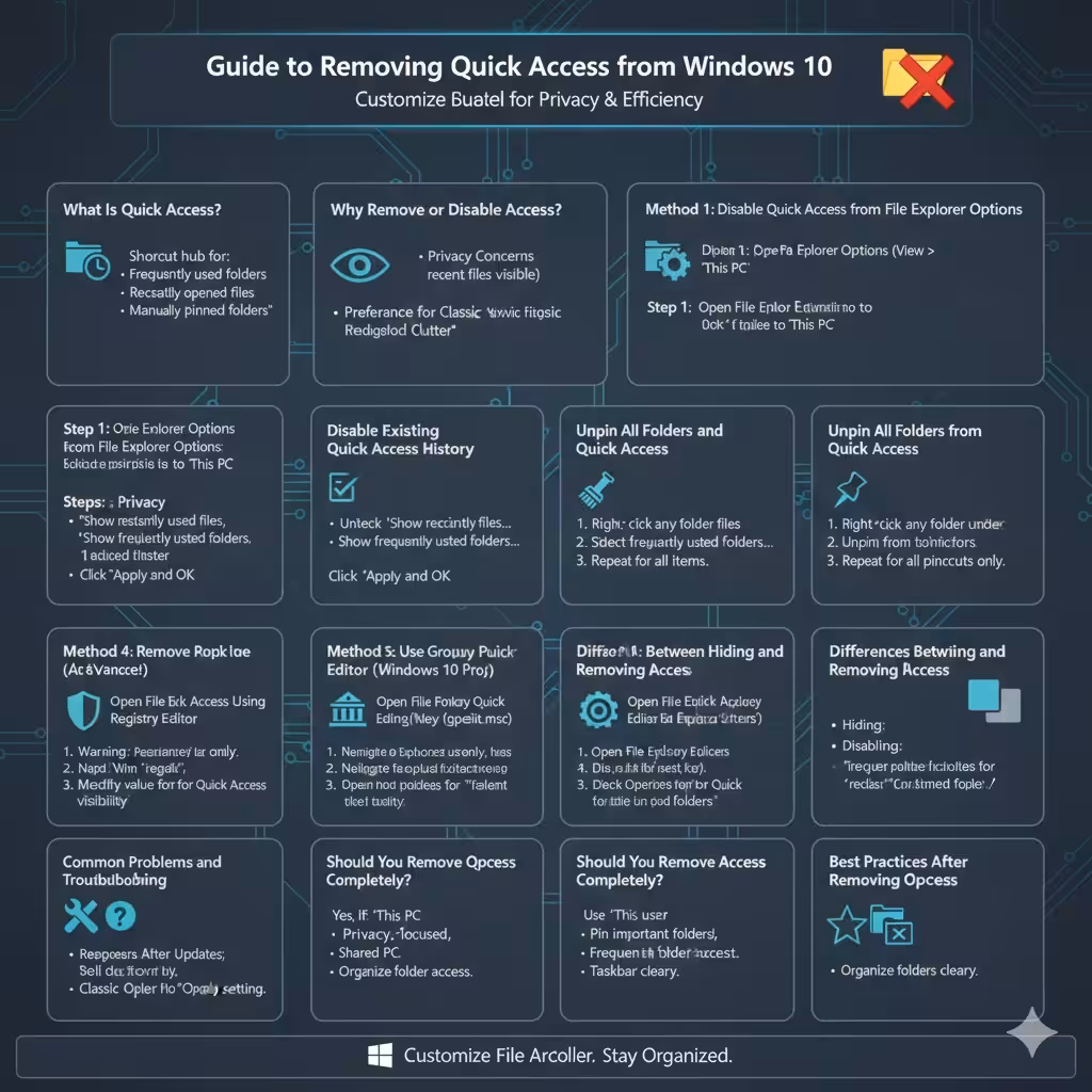 Guide to Removing Quick Access from Windows 10 5 Removing Quick Access2