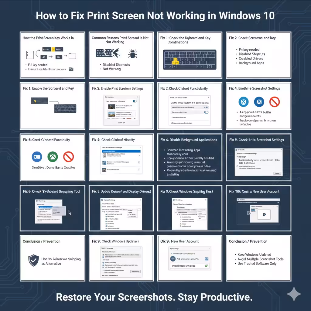 How to Fix Print Screen Not Working in Windows 10 5 Screen Not Working2