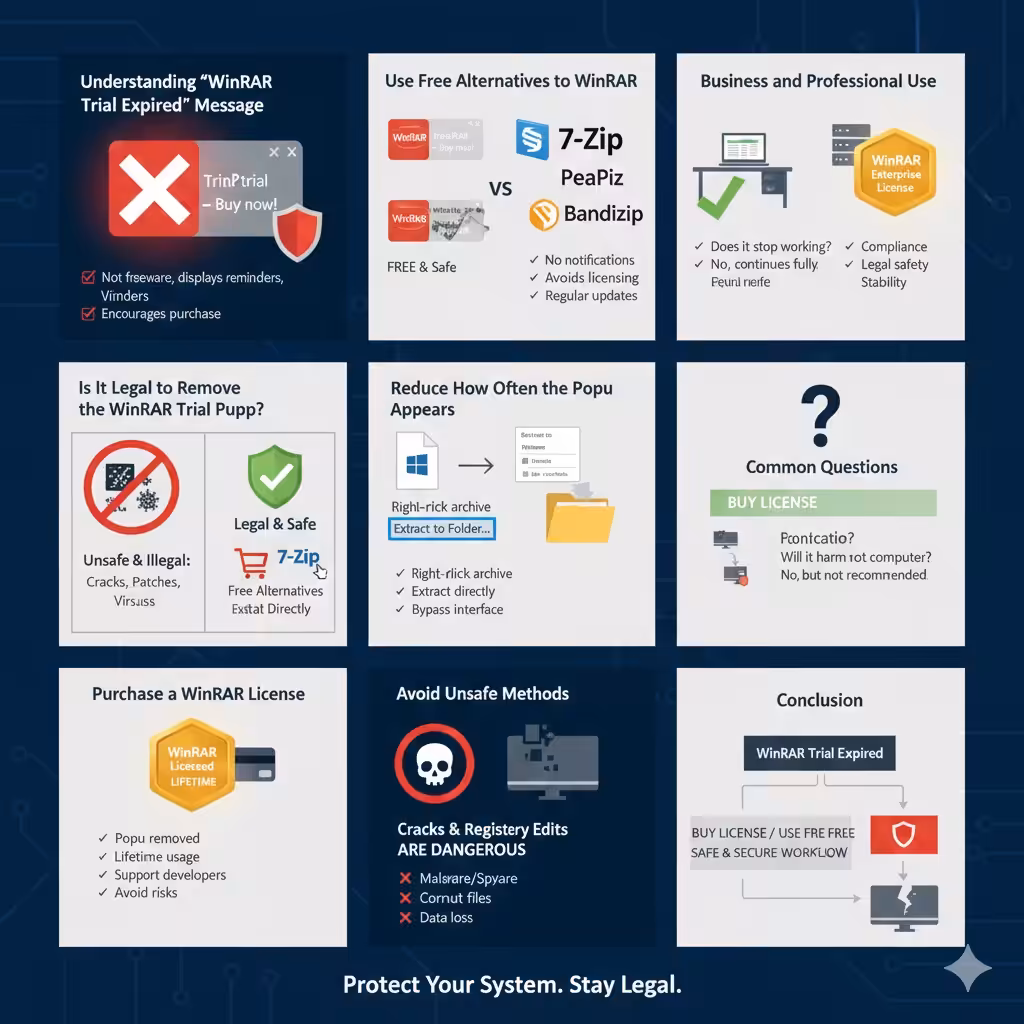 How to Disable the “WinRAR Trial Expired” Popup Message - 2026 5 WinRAR Trial